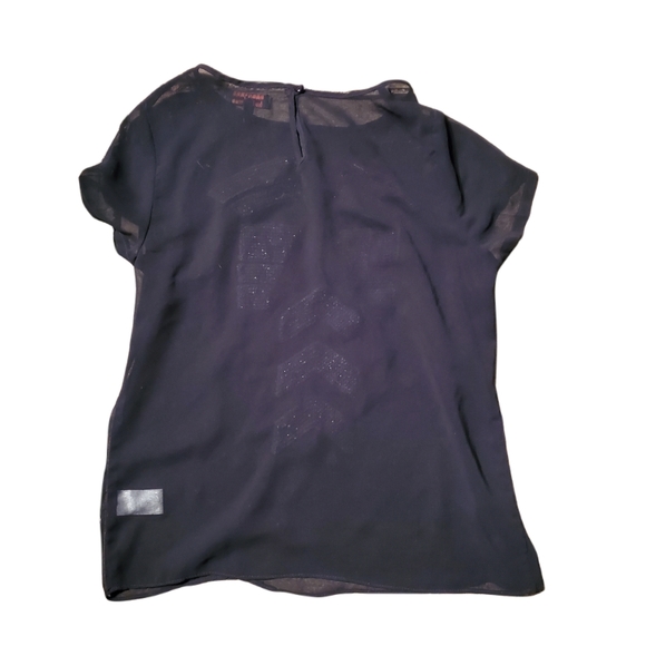 NAMELESS Short Sleeve Mesh and Sequin Top S - Picture 2 of 7